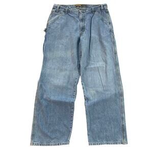 Y2K Levi's Silver Tab Baggy Carpenter Jeans size 36 x 32 Grunge Streetwear